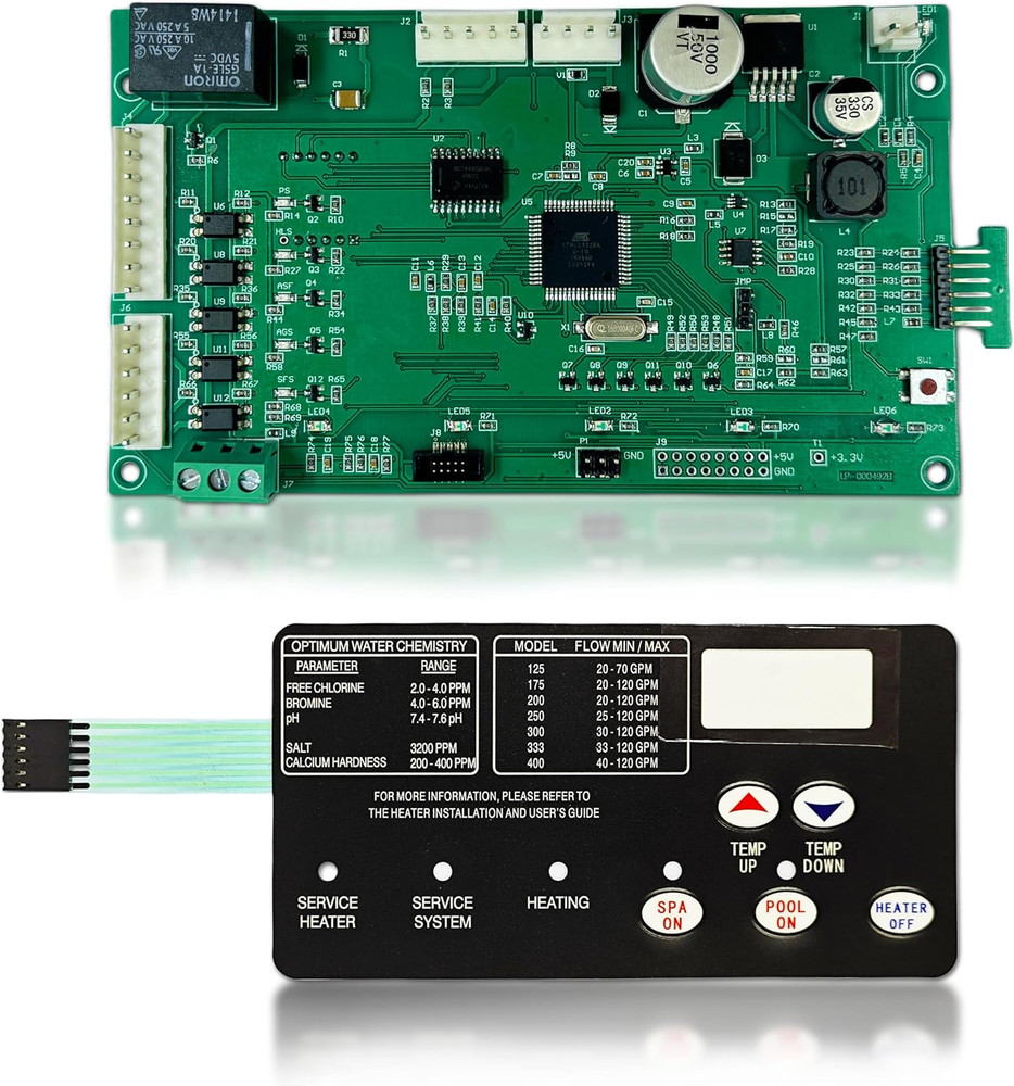 Control Board Kit for Pentair Mastertemp & Sta-Rite Max-E-Therm with Switch Pad
