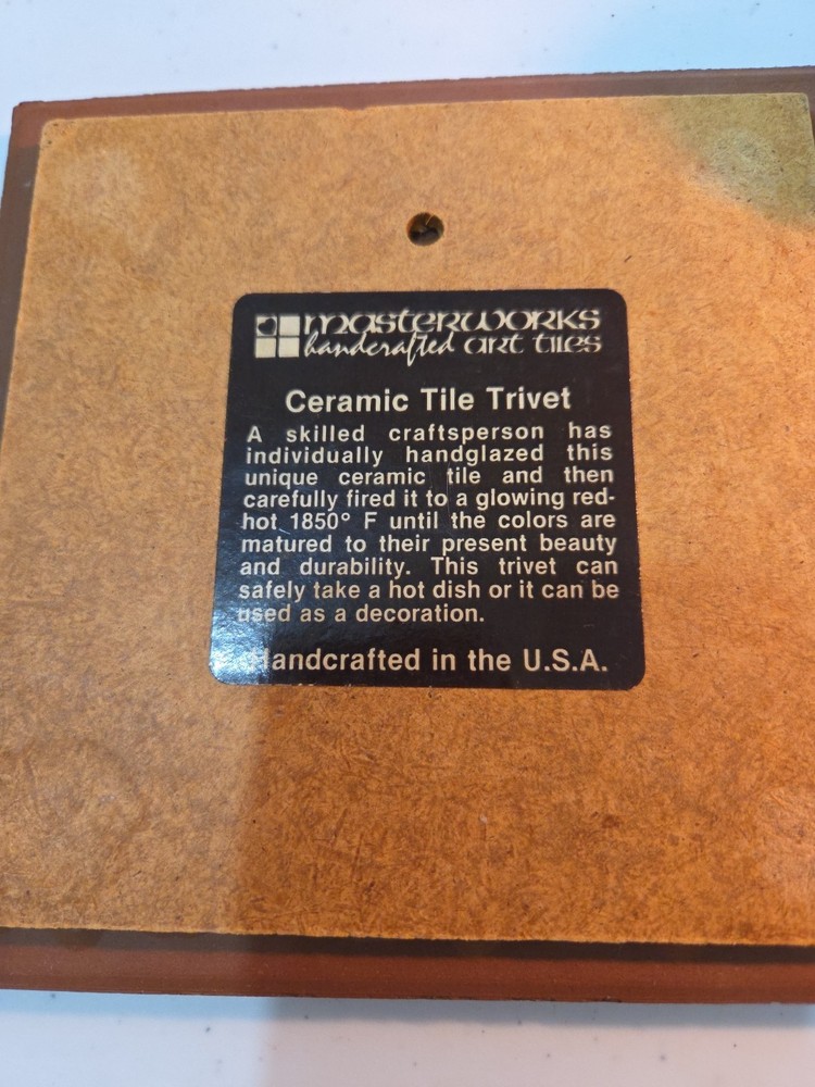 Masterwork Handcrafted Art Tile