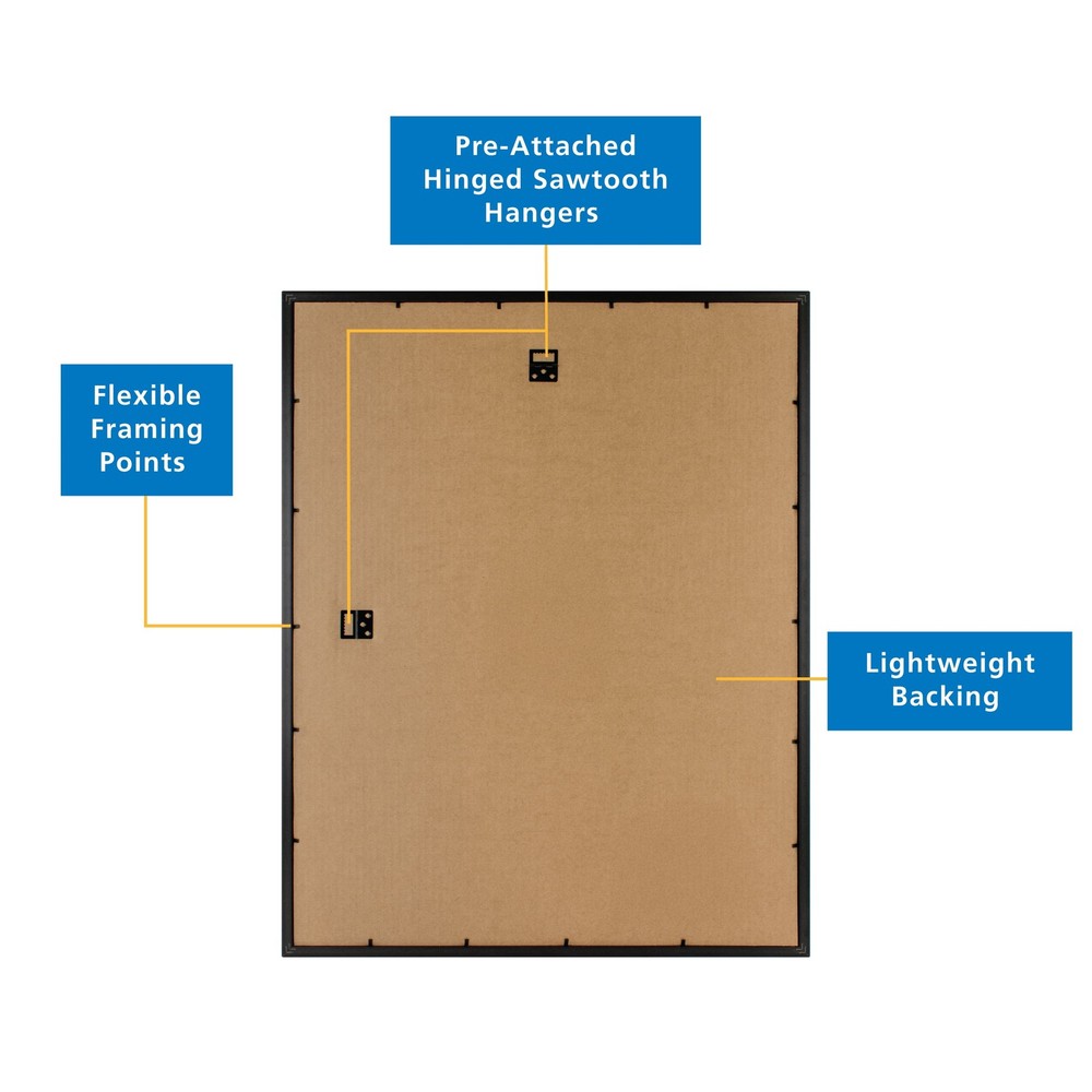 Mainstays 22x28 Rounded Black Poster Picture Frame
