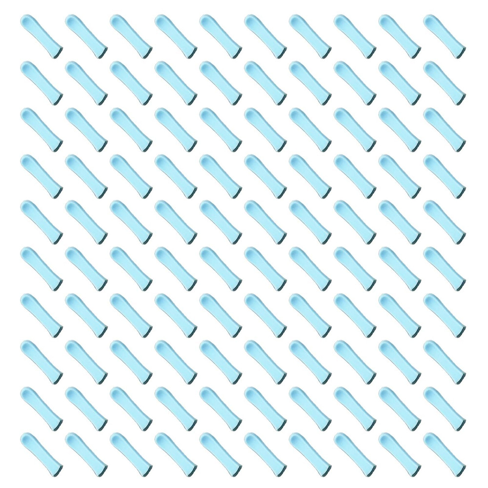 100 Pieces Ear Cleaner Tips, Replacement Spoon Blue