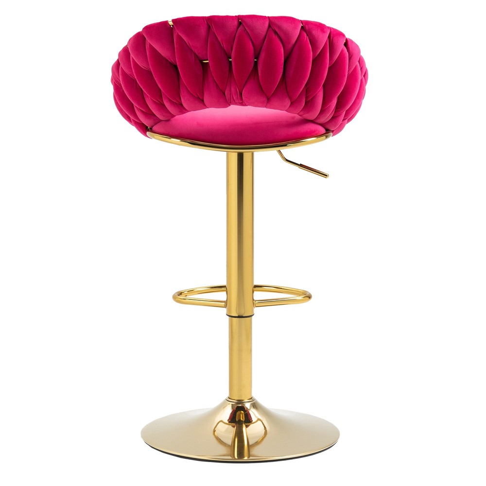 SET2PC COOLMORE Swivel Bar Stools: Adjustable, Footrest, Kitchen & Dining