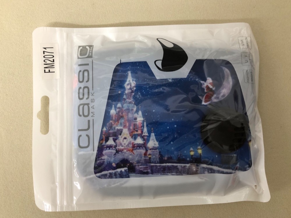 Christmas Design Face Mask Cloth Washable with Vent