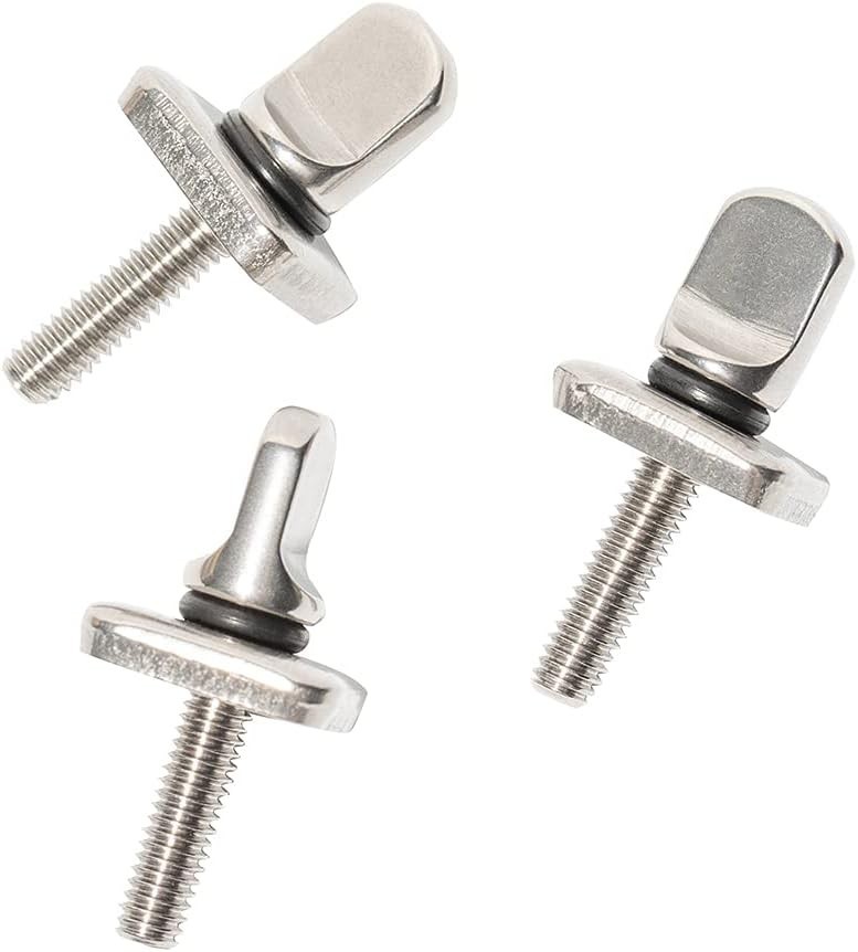 Lightweight & Durable Fin Screws for Boards: Rust-Proof 3 Pack - No Tools Needed