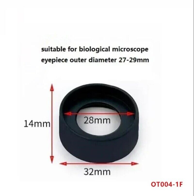 10PCS Foldable Eye Cups Rubber Eyepiece for 27-29mm Microscope Binoculars