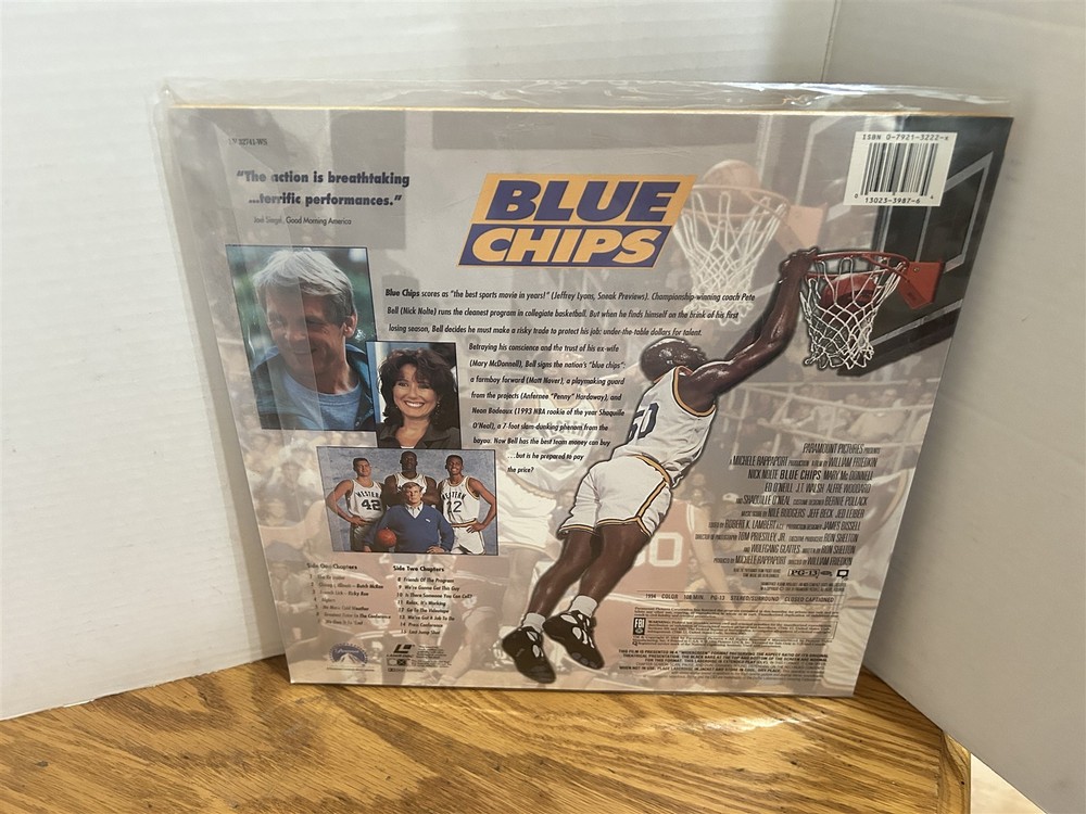 BLUE CHIPS LASERDISC ~ NICK NOLTE & SHAQ WIDESCREEN EDITION