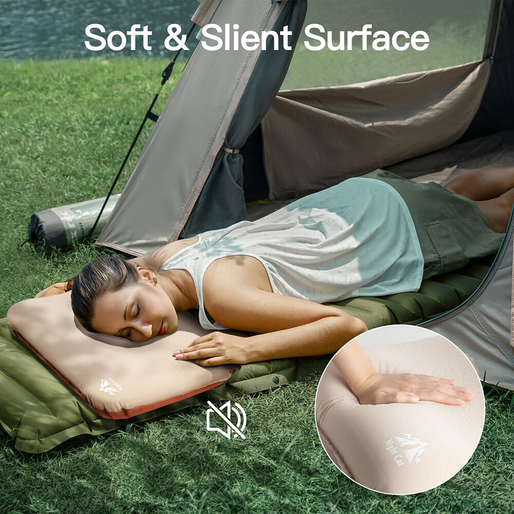 Self-Inflatable Camping Pillow Lightweight, Compact Pillow Backpacking Pillow