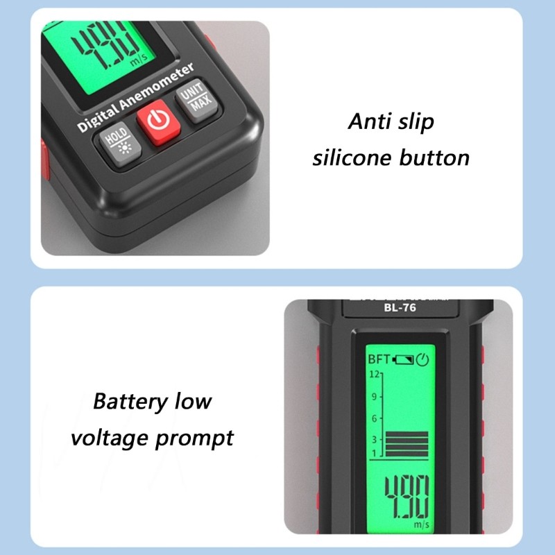Compacted Handheld Wind Gauge Speed Tester Anemometer With Multiple Unit