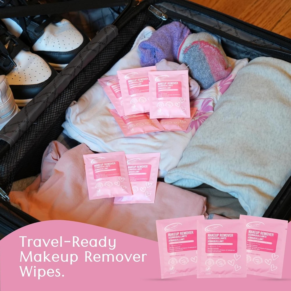 Makeup Remover Wipes Singles 75 Count Extra Large 6" x 8"