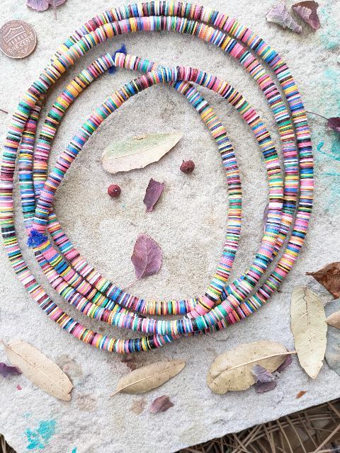 African Vinyl Beads -2 Strands [76803]