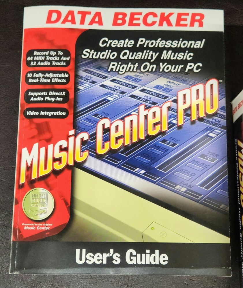Vintage 2000 Data Becker Music Center Pro Software, Complete/Win 95/EUC