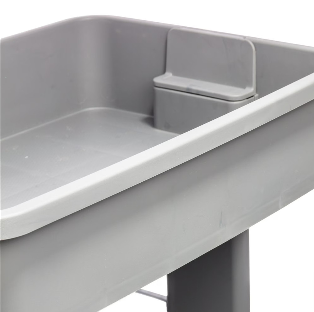 Mainstays 3-Tier Plastic Rolling Laundry Cart, Arctic White