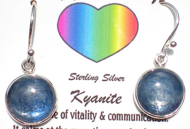 Kyanite Earrings - Sterling Silver j1852