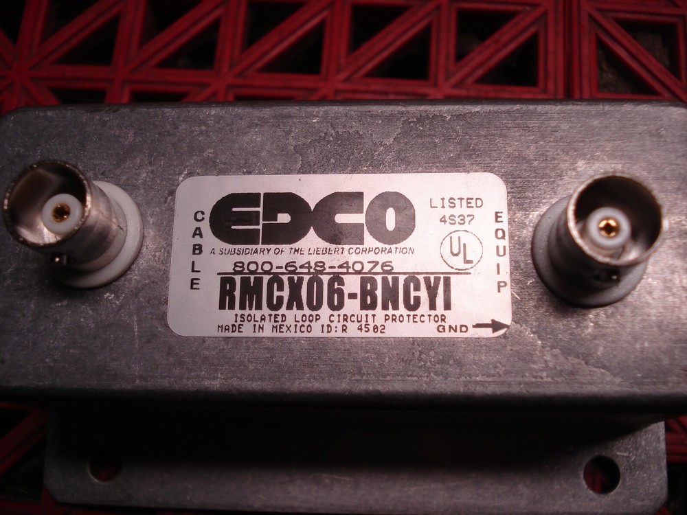 EDCO RM CX06-BNCYI Isolated Loop Circuit Protector FAS-2 Pair Line Protector