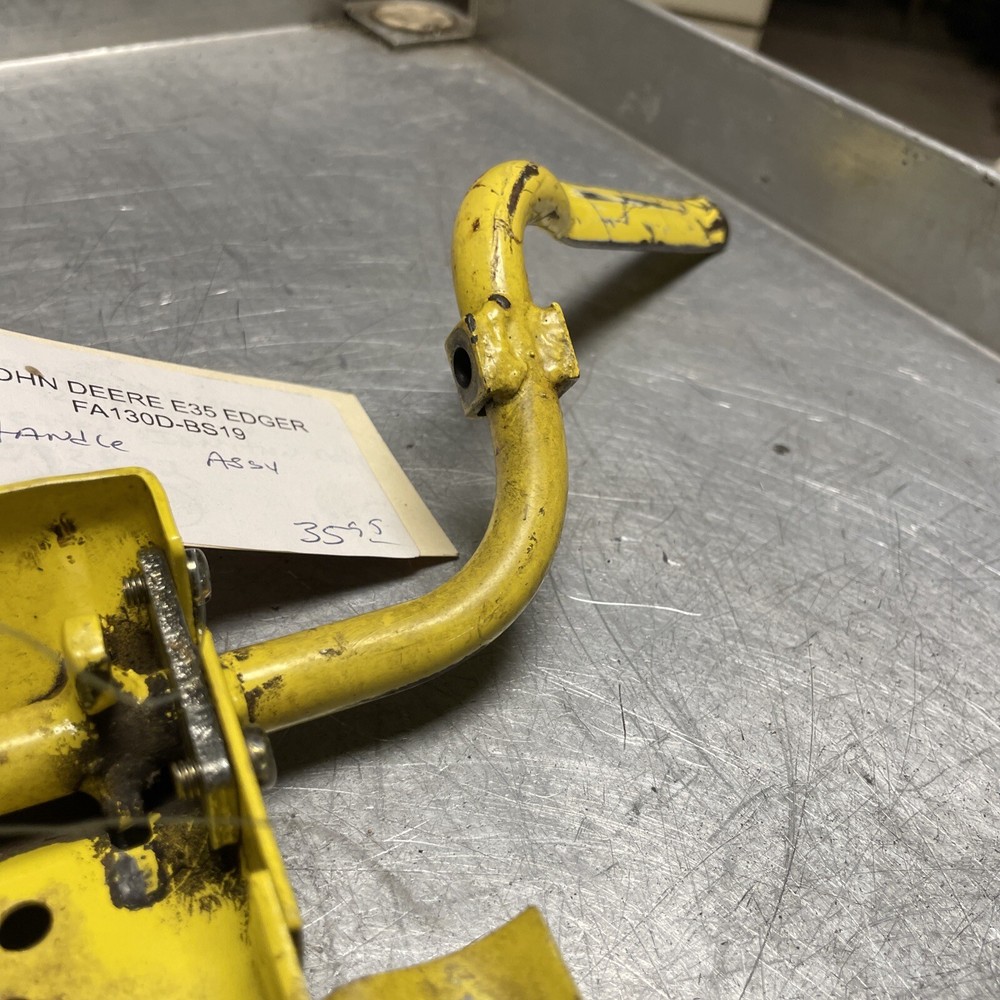 OEM GOOD USED JOHN DEERE E35 EDGER HANDLE ASSEMBLY