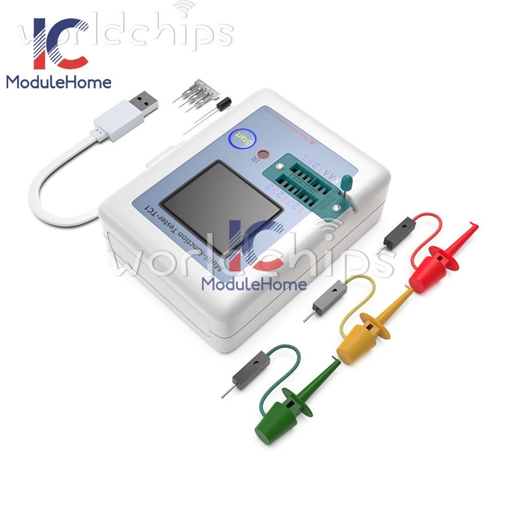 LCR-TC1 1.8" TFT LCD Transistor Tester Diode Triode Capacitor Resistor Meter U-S