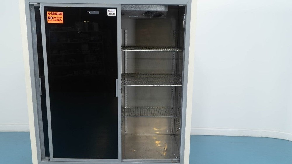 Revco Double Door Laboratory Refrigerator, Sliding Doors, Low 4