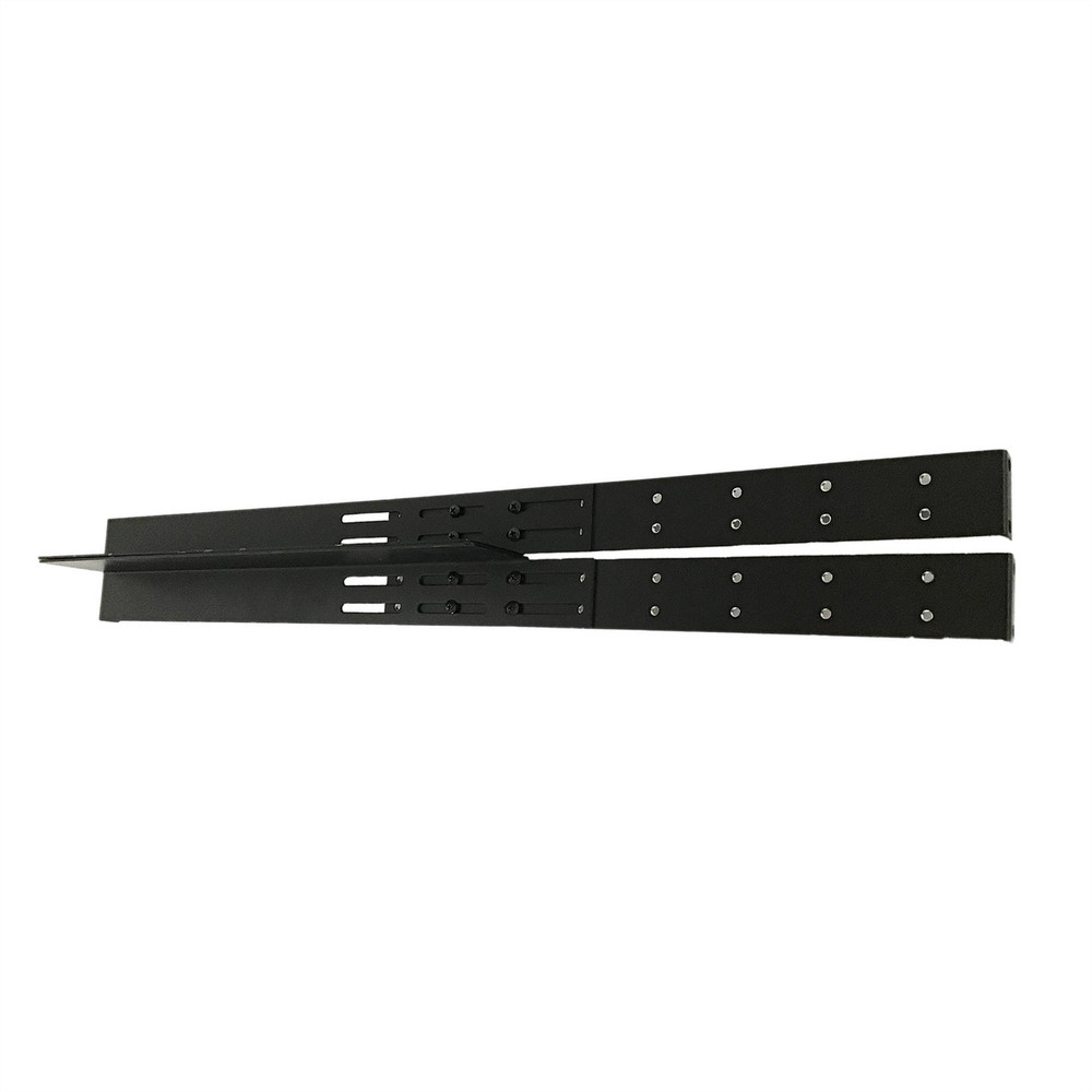 1U Generic Rackmount Static Rail Kit 18" x 2.5" Lip For Short Depth Servers
