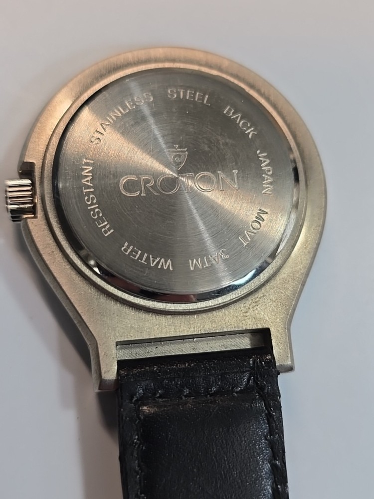 Croton Marlboro Chronograph & Compass Belt Loop Watch UNKNOWN WORKING CONDITION