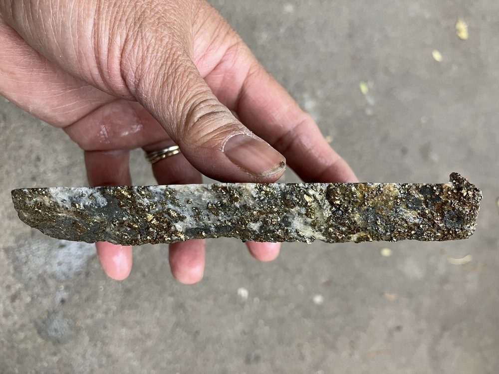 Pyrite Slab (End Cut)