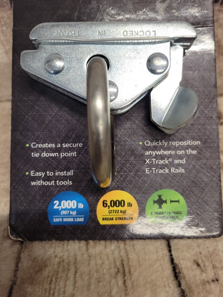 Cargo Smart Rope Ring Compatible with X-track & E track NEW