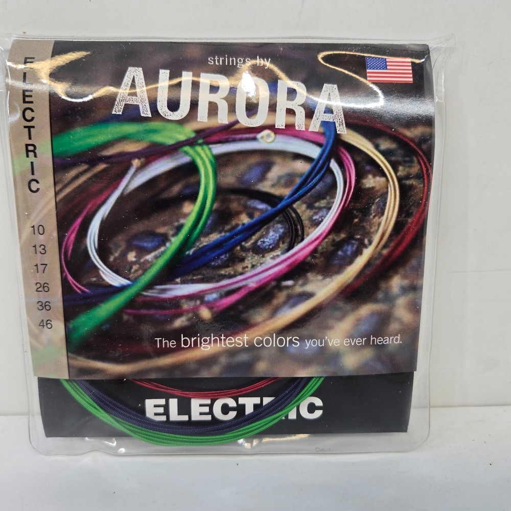Strings by Aurora Electric Guitar Strings 10-46 Multi Color Coated