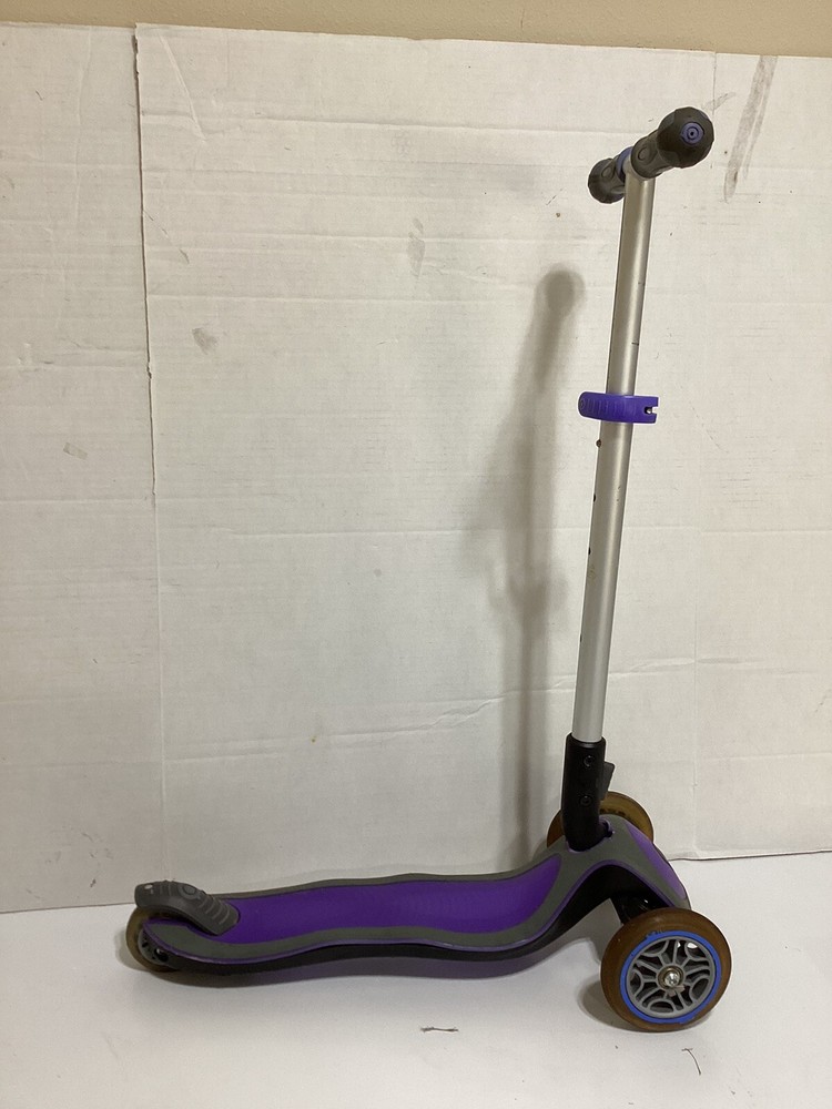 Three Wheel Scooter - Black & Purple - Foldable