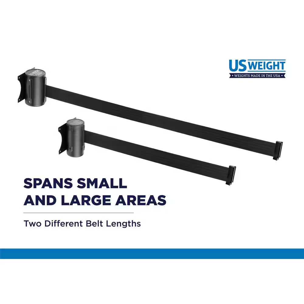 13 Ft. US Weight Wall Mount with Caution Retractable Belt