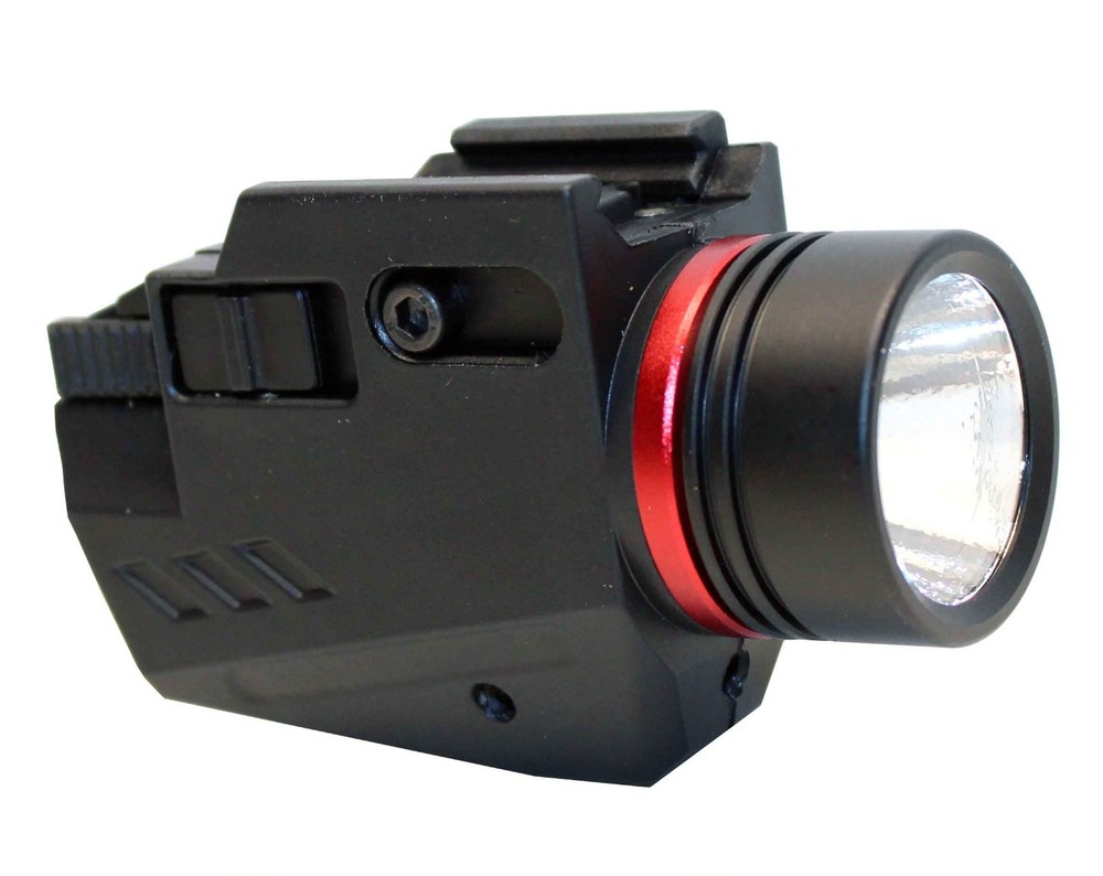 Tactical polymer flashlight and red laser combo for handguns glock cz smith&wess