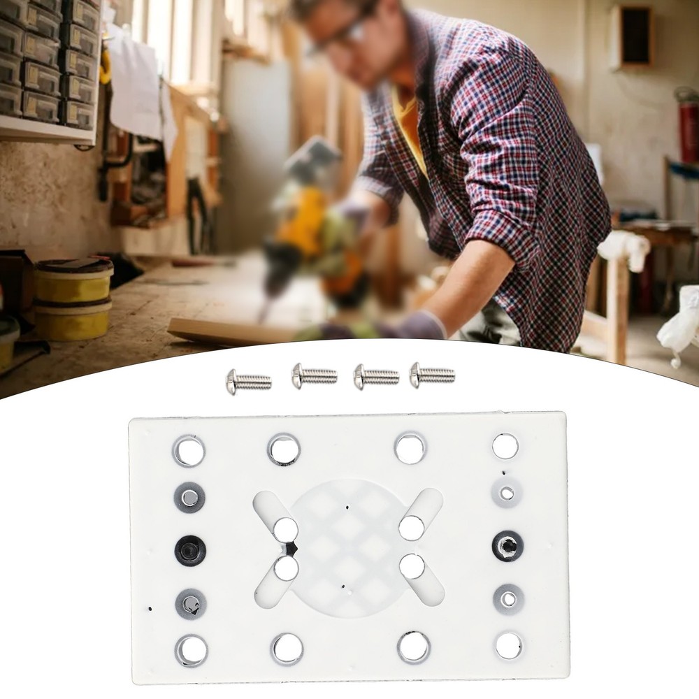 1 Pcs Square Soft Sanding Pad 12Holes Replacement Backing Pad For RTS 400 REQ