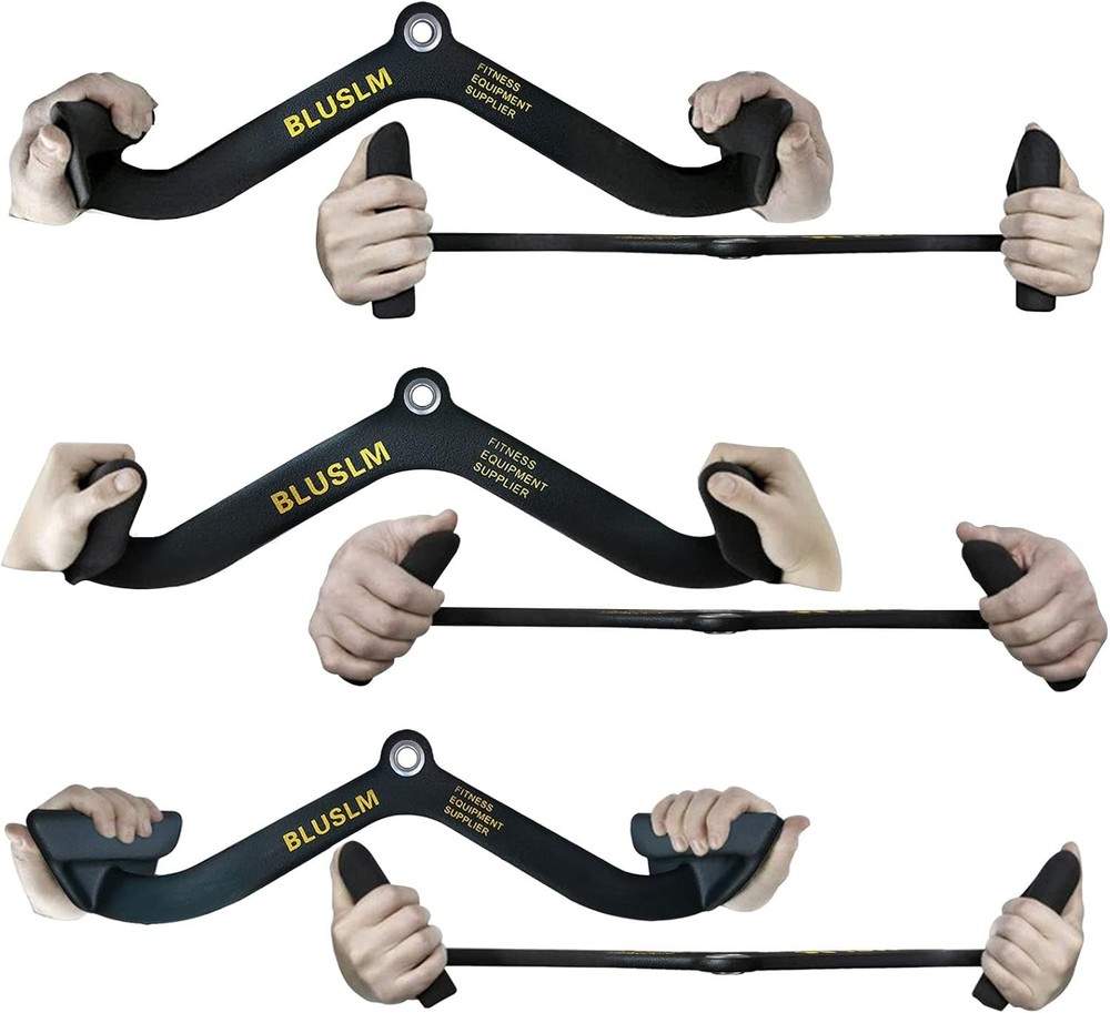 LAT Pull down Bar for Cable Machine, LAT Pulldown Attachments T-Bar V-Bar Cable