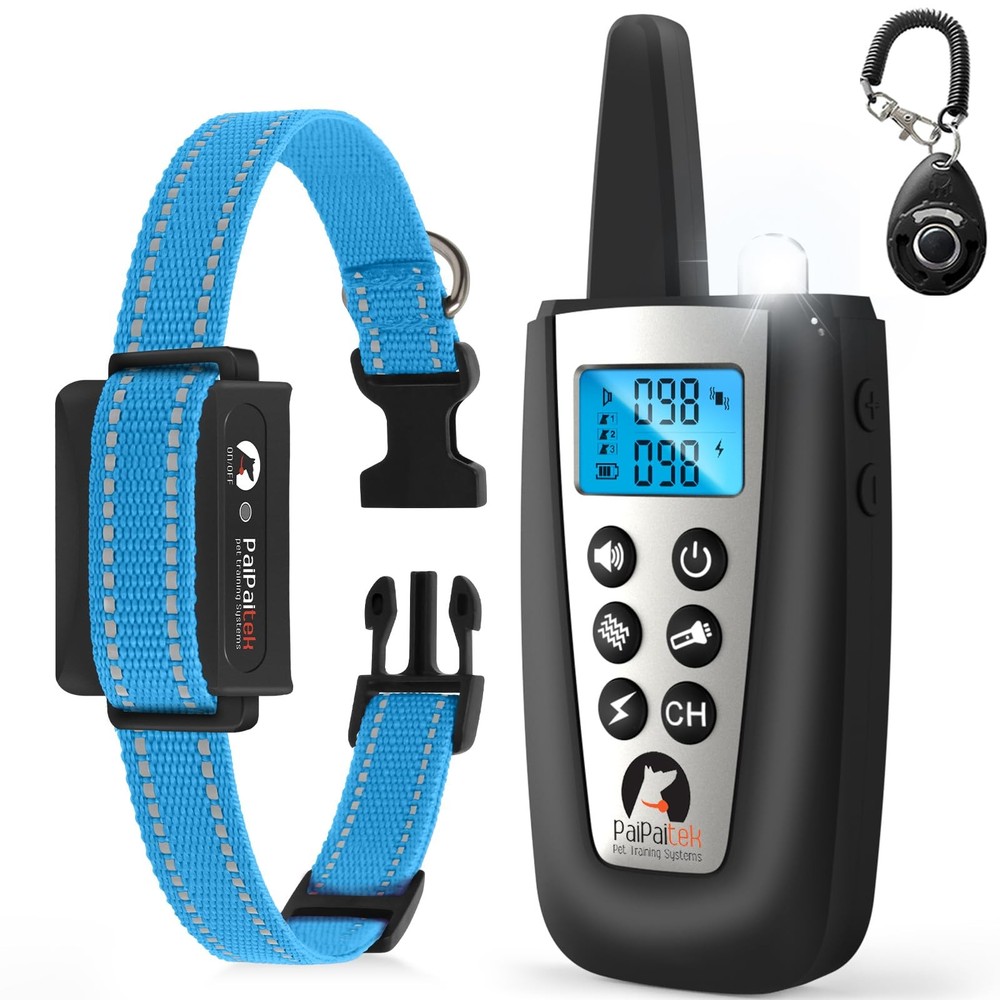 Dog Bark Collar with Remote 3300ft Range - Automatic Bark Activated Shock Col...