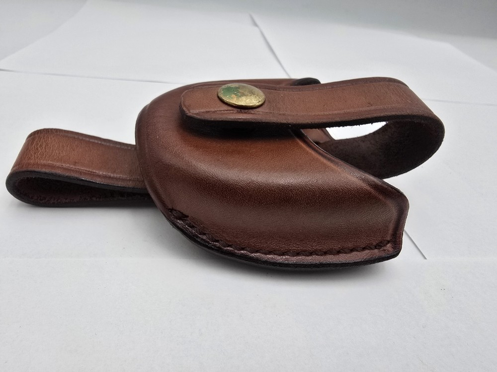 Don Hume Brown Leather Open Top Handcuff Holster