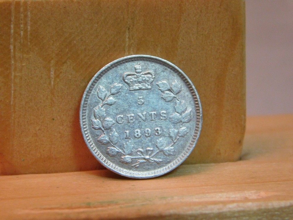 Canada 1893 5 cents silver
