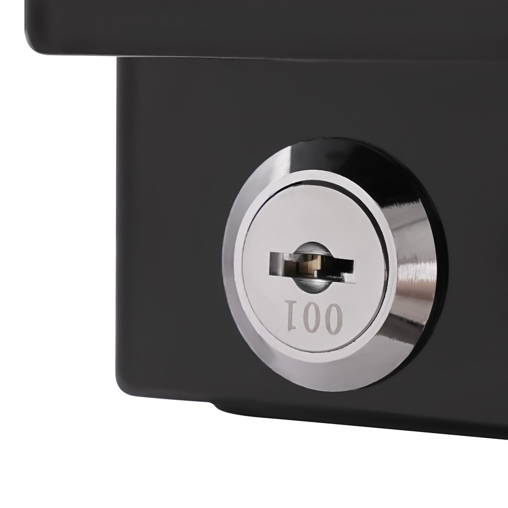 14?? Modern Sliding Pull-out Drawer Storage Organizer for Standing Desks Black