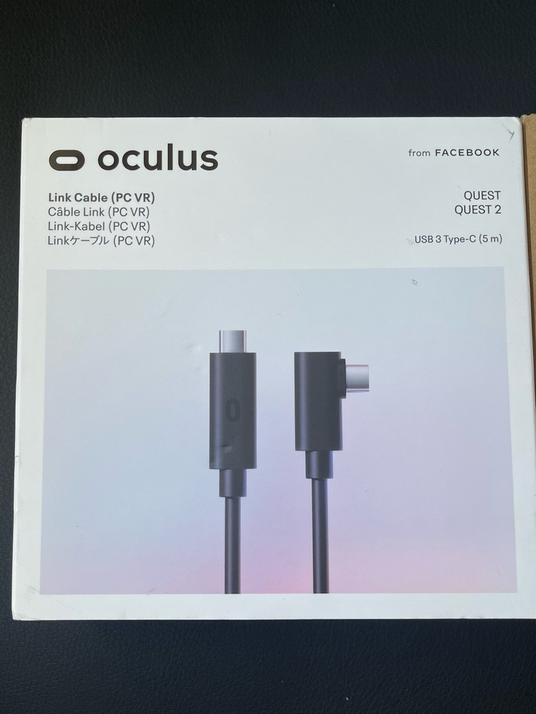 OCULUS QUEST 2 LINK CABLE USB 3 Type-C 5 METERS (16 FT) Black