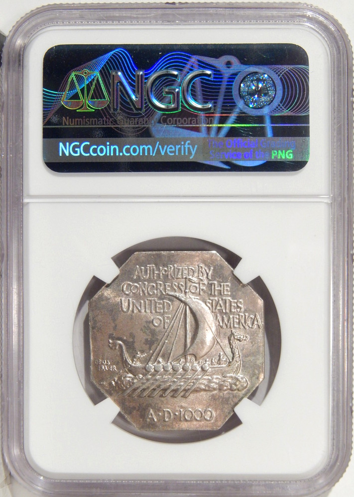 1925 NORSE THICK NGC MS 64 ~ SILVER COMMEMORATIVE MEDAL