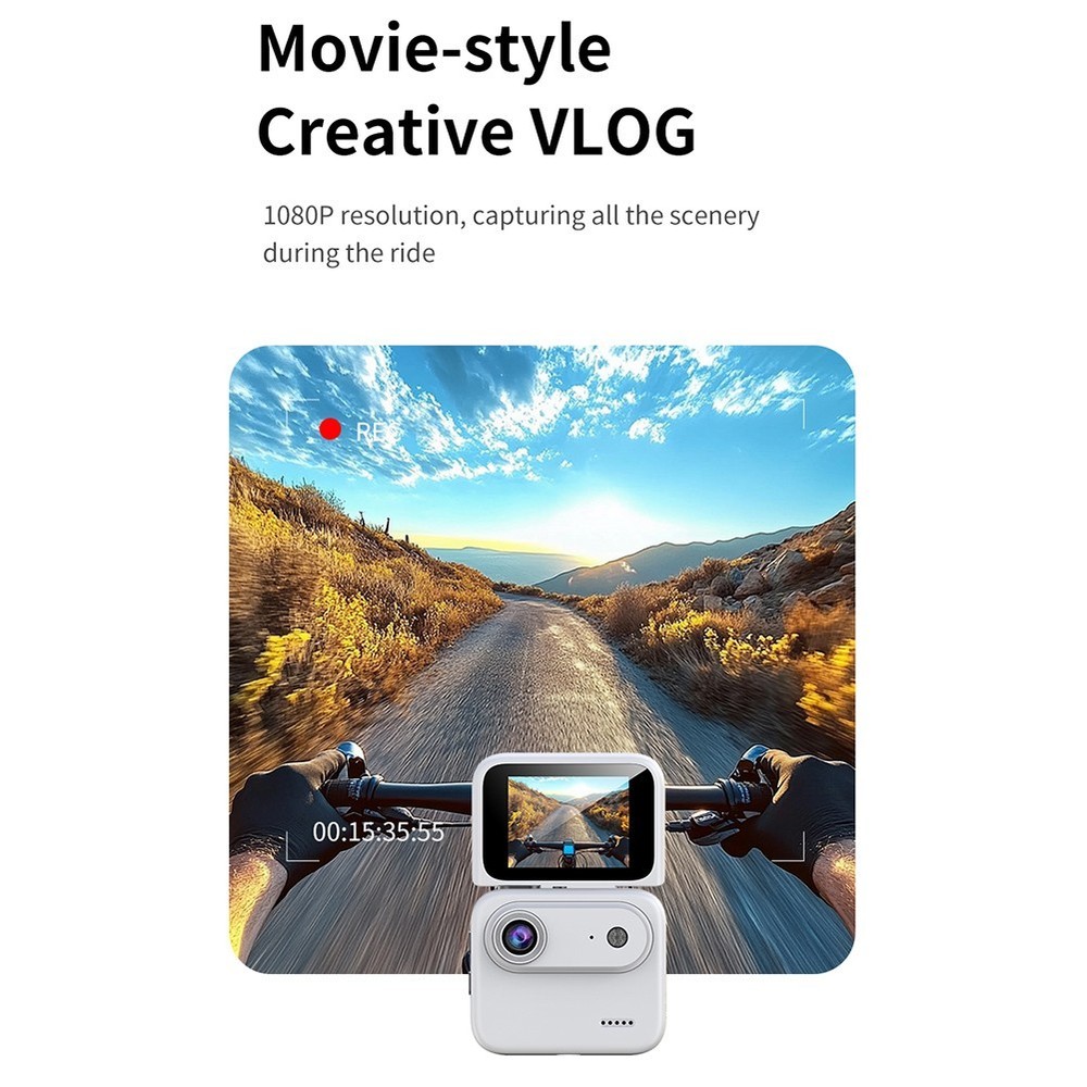 4K Action Camera With Advanced Stabilization Flip Screen 360 Recording