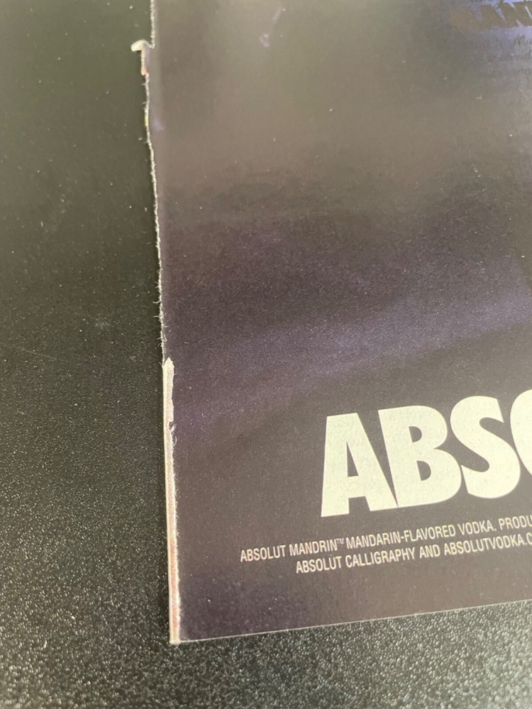 Vodka Absolut Howl 2000 Magazine Advertisement Print Ad