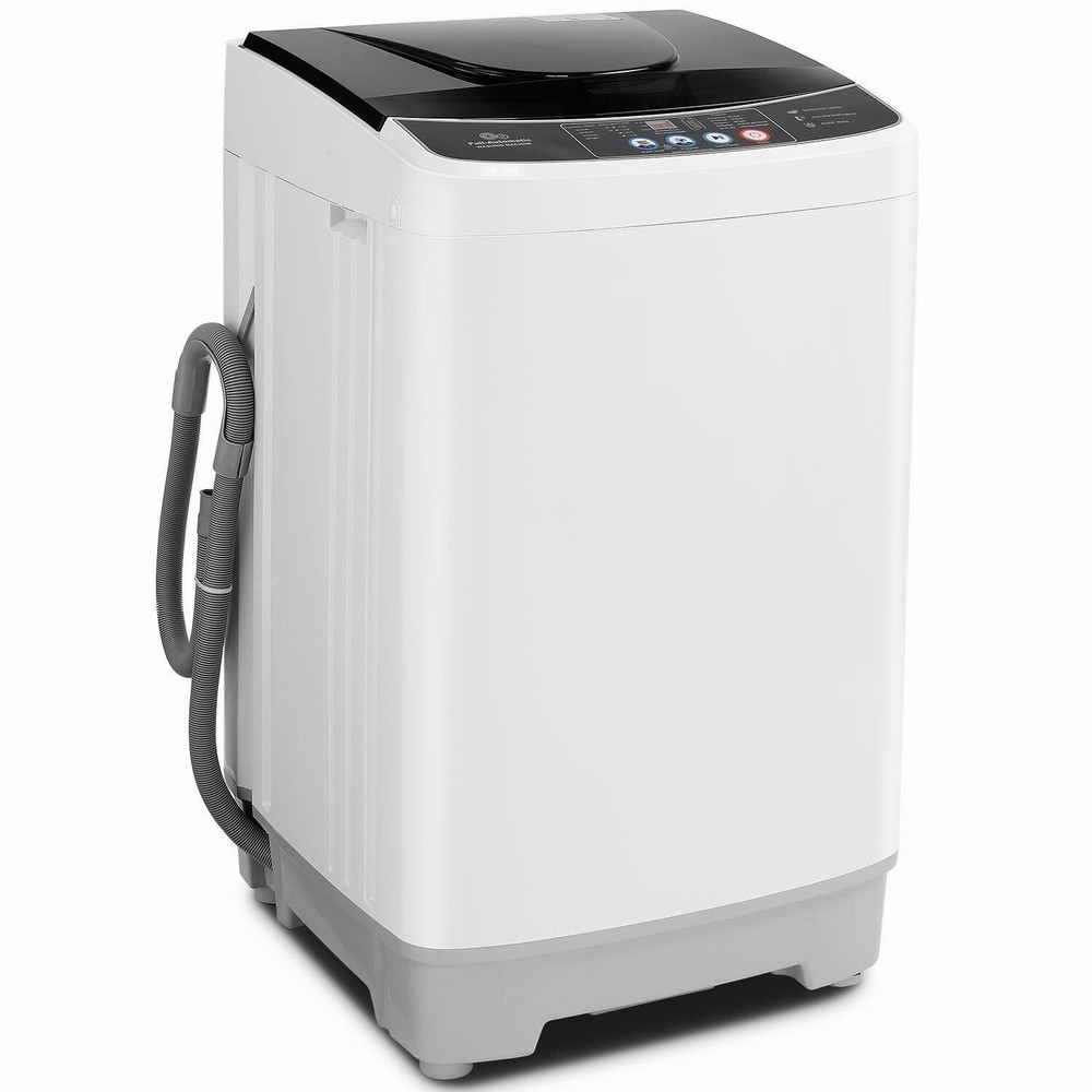 Portable Washing Machine 15.6lbs Full-Automatic Compact Washer w/10 Programs U.S
