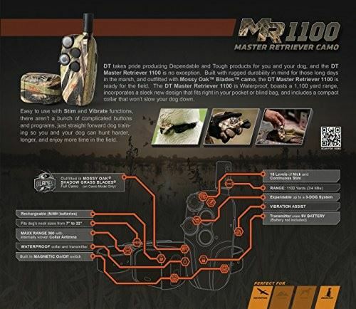 DT Systems - Master Retriever 1100 in Camo Pattern, One Size Fits Most