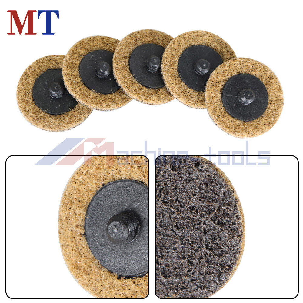 50 Pack Coarse Surface Conditioning Discs 2" Roll Lock Die Grinder Sanding Pads