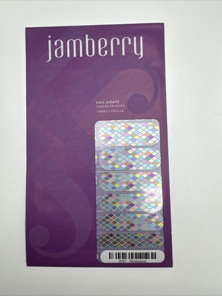 Jamberry Nail Wraps Renaissance Full Sheet (multicolor Metallic Graphic)