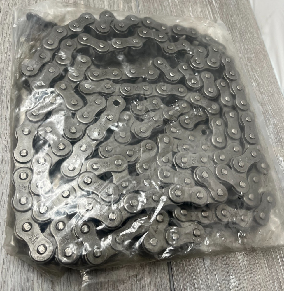 60 LB Chain IDC Select 60-1R Solid Bushing/Solid Roller Chain, 10 FT