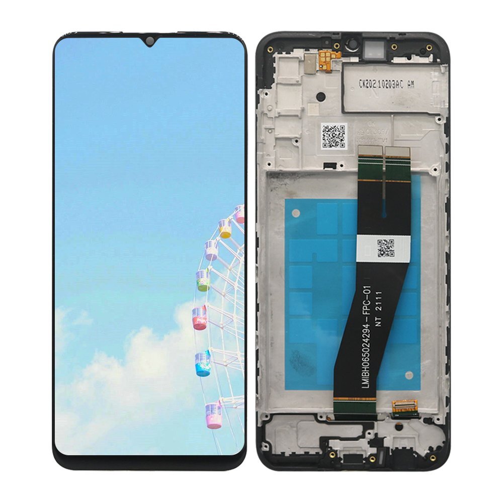 For Samsung Galaxy A02S A025a A025U A025A LCD Display Touch Screen Frame Replace