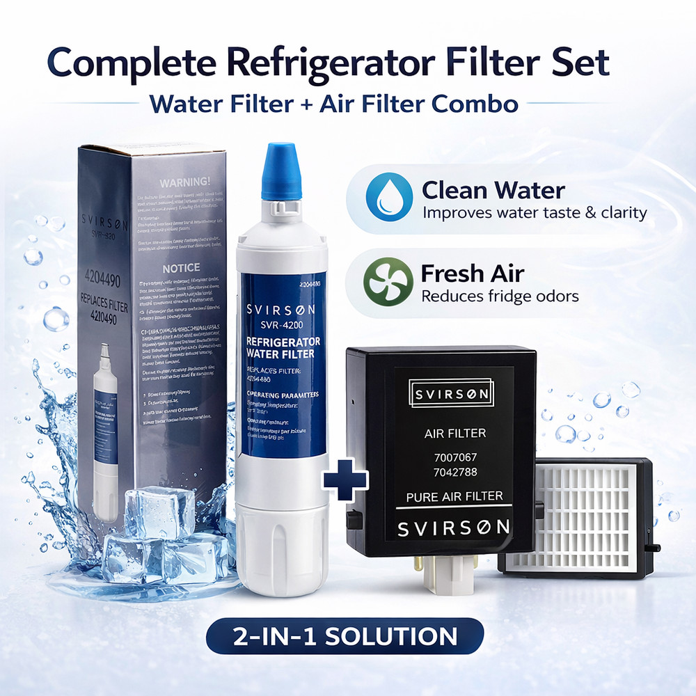4204490 Water Filter & 7042798 Air Filter Combo Pack | Refrigerator Replacement