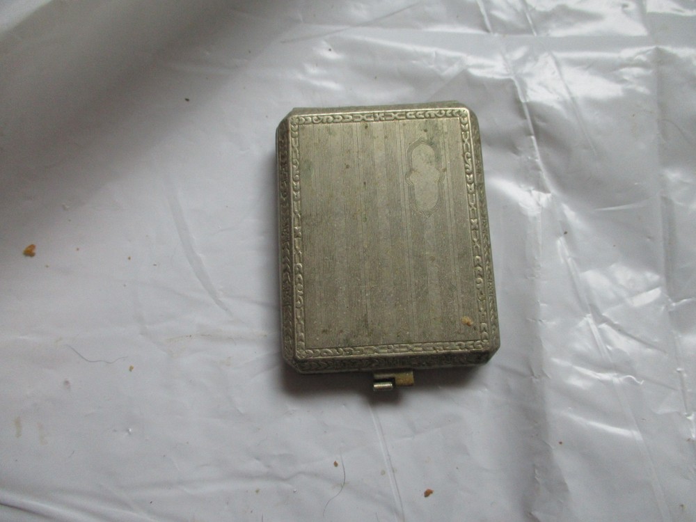 Vintage silver match book holder Brun-mill USA chatelain