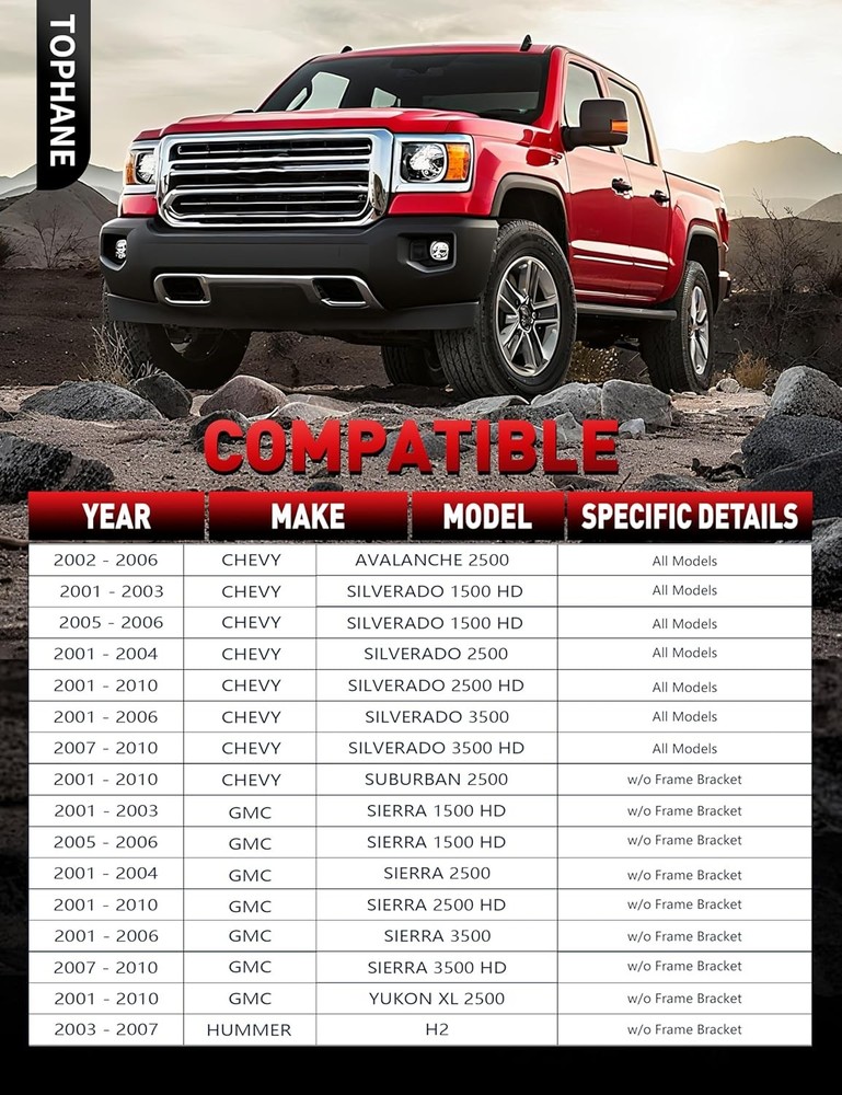 Front End 13pc Control Arms Kit for Chevy GMC 2500 3500 HD