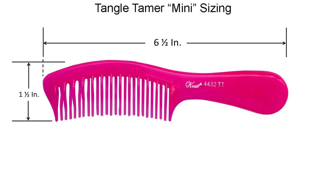 Teal Tangle Tamer Curved Tooth Comb