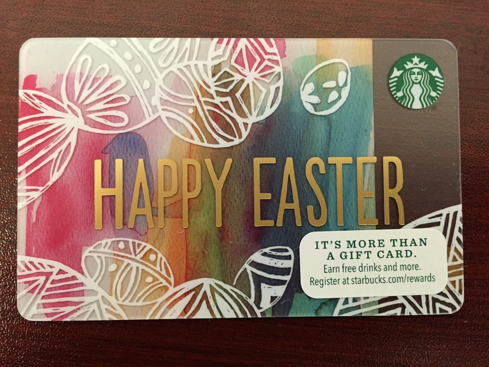 HTF Starbucks Easter 2015 Gift Card Never Swiped NO $ VALUE