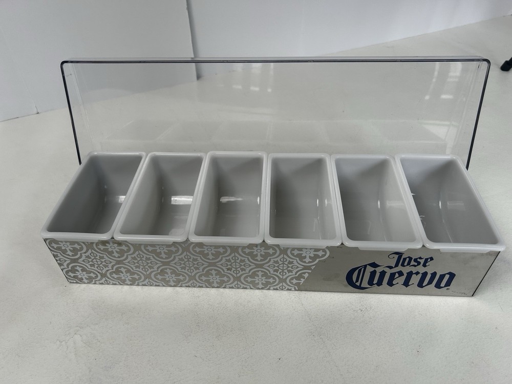 Jose Cuervo Condiment Caddy Tray With Six Removable Plastic Compartments